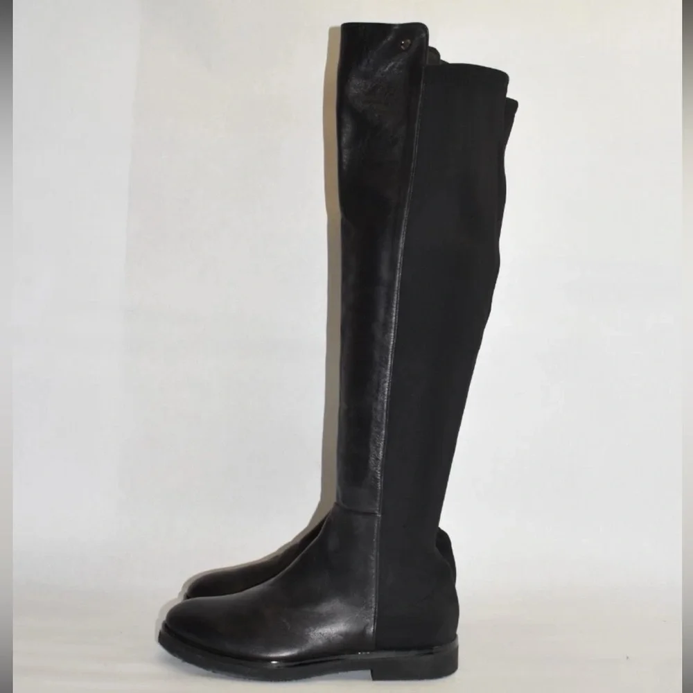 Attilio Giusti Leombruni AGL Leather over the knee boots 38 Black - Picture 1 of 12